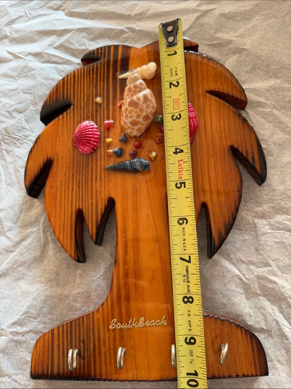 Wall wood Brown Palm Tree Wall Key